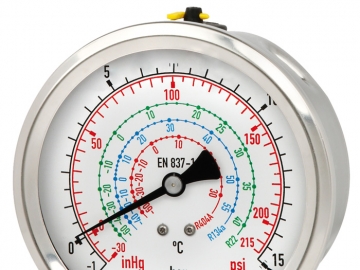 112.28, 132.28波登管壓力表，銅合金或不銹鋼材質(zhì)