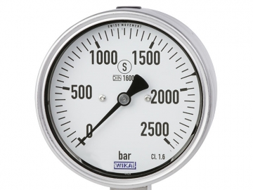 PG23HP-S波登管壓力表，不銹鋼材質(zhì)