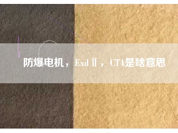 防爆電機(jī)，ExdⅡ，CT4是啥意思