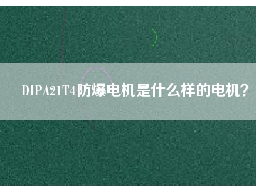 DIPA21T4防爆電機(jī)是什么樣的電機(jī)？