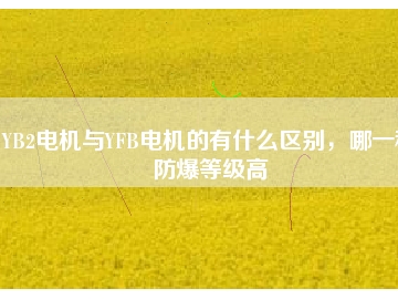 YB2電機(jī)與YFB電機(jī)的有什么區(qū)別，哪一種防爆等級(jí)高