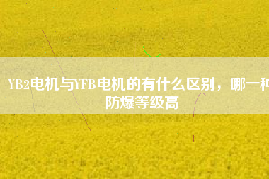 YB2電機(jī)與YFB電機(jī)的有什么區(qū)別，哪一種防爆等級(jí)高